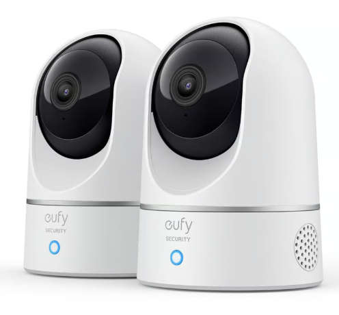 Eufy Security eufy Indoor Cam - 2K with Pan and Tilt (Twin Bundle)