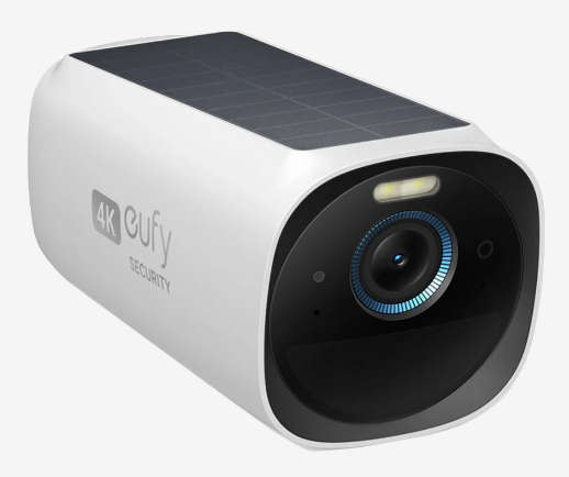 Eufy Security eufyCam 3 4K UHD Solar-powered Add-On Wireless Security Camera (White)