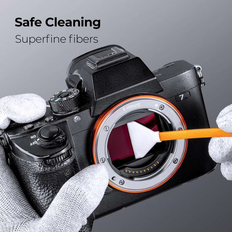 K&F Concept 10 Swab 24mm Dual Head CMOS F-Frame Camera Sensor Cleaning Kit SKU-1963
