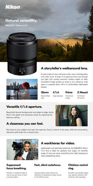 Nikon NIKKOR Z 35mm f/1.4 Lens