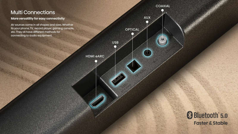Hisense AX5100G 5.1 Channel, 340W Output Power, Surround Sound Soundbar