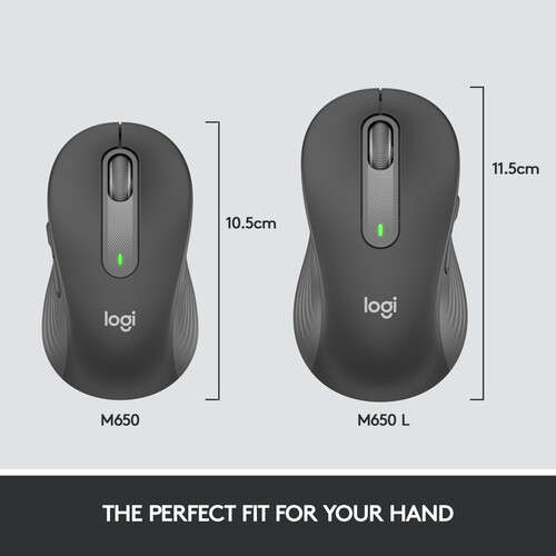 Logitech M650 Signature BT Wireless Mouse 910-006253 (Graphite)