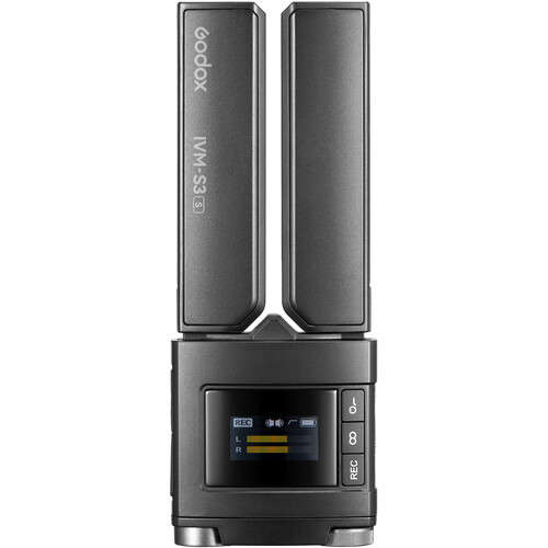 Godox IVM-S3 Camera-Mount Adjustable Dual-Cardioid Microphone