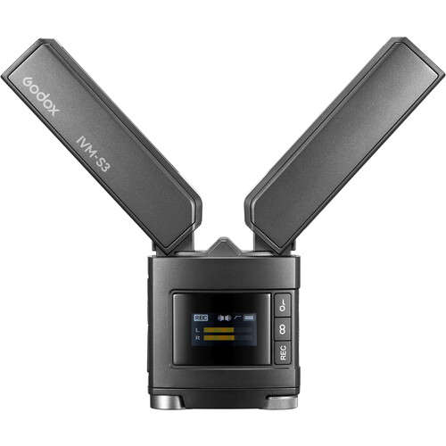Godox IVM-S3 Camera-Mount Adjustable Dual-Cardioid Microphone