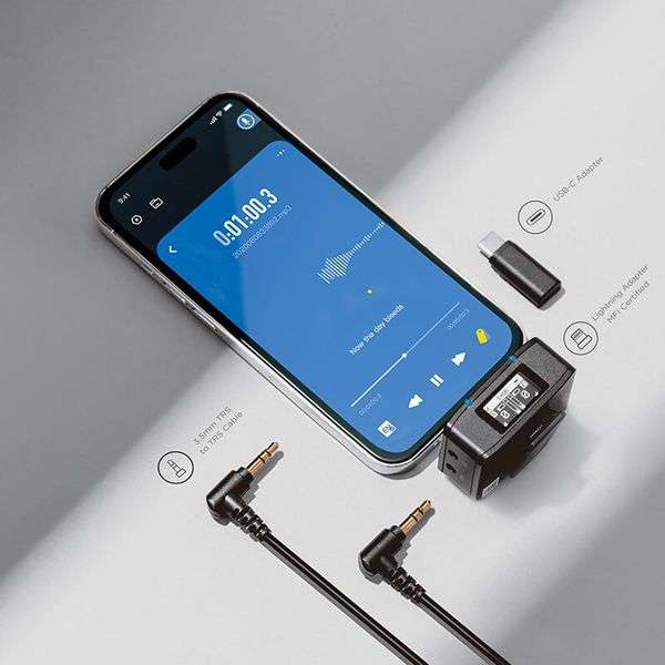 Boya BOYAMIC All-in-One 2.4GHz Wireless Microphone System with Onboard Recording