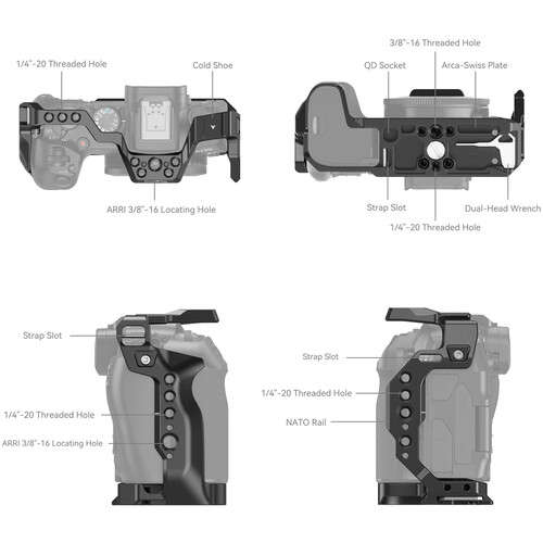 SmallRig Camera Cage for Canon EOS R8