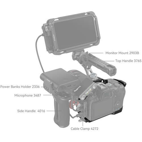 SmallRig "Black Mamba" Camera Cage For Canon EOS R6 Mark II