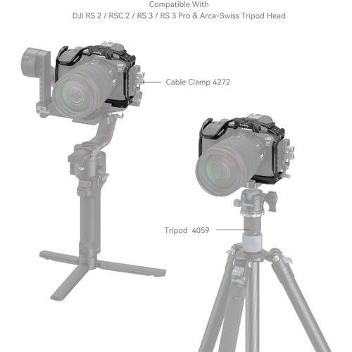 SmallRig "Black Mamba" Camera Cage For Canon EOS R6 Mark II