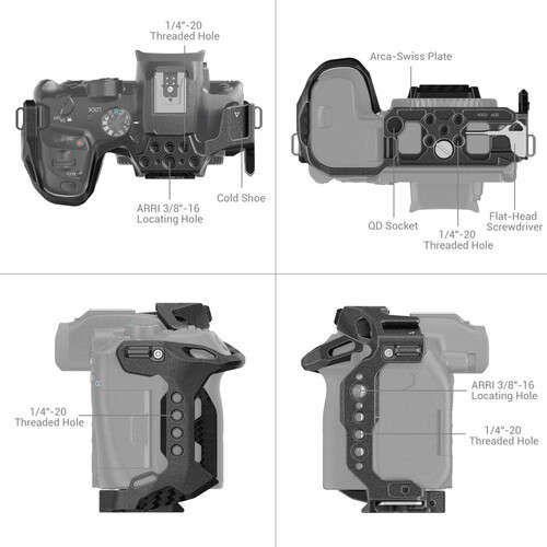 SmallRig "Black Mamba" Camera Cage For Canon EOS R7