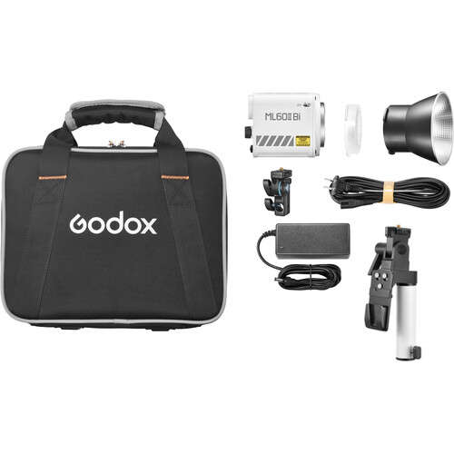 Godox ML60IIBi Bi-Color LED Monolight Including AK-B02 Battery Handgrip Kit