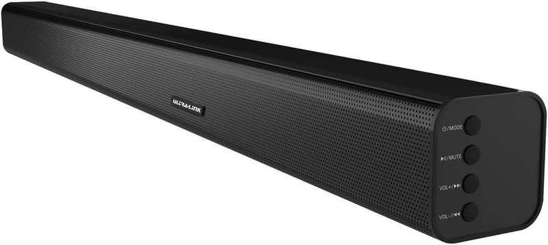 Ultra-Link Jive Series 120 Watt, 2.1 Channel, Wired Soundbar with FM Radio