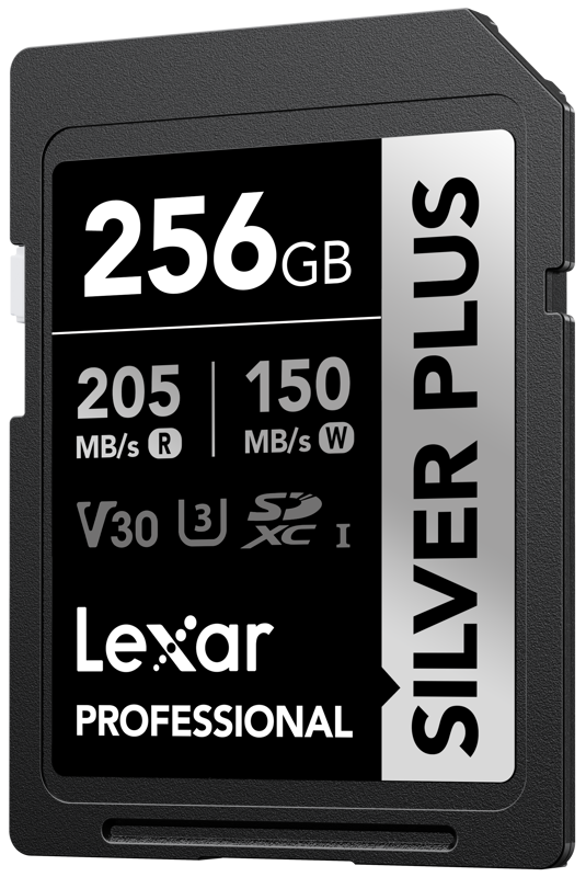 Lexar ® Professional 256GB SILVER PLUS SDXC UHS-I Card