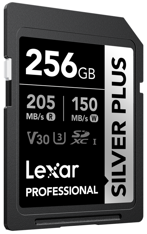 Lexar ® Professional 256GB SILVER PLUS SDXC UHS-I Card