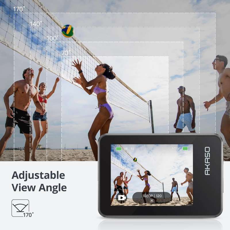 AKASO Brave 7 4K 30FPS, 20MP, Wi-fi, Waterproof Action Camera