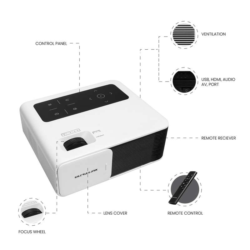 Ultra-Link PJ70 Full HD Smart Projector