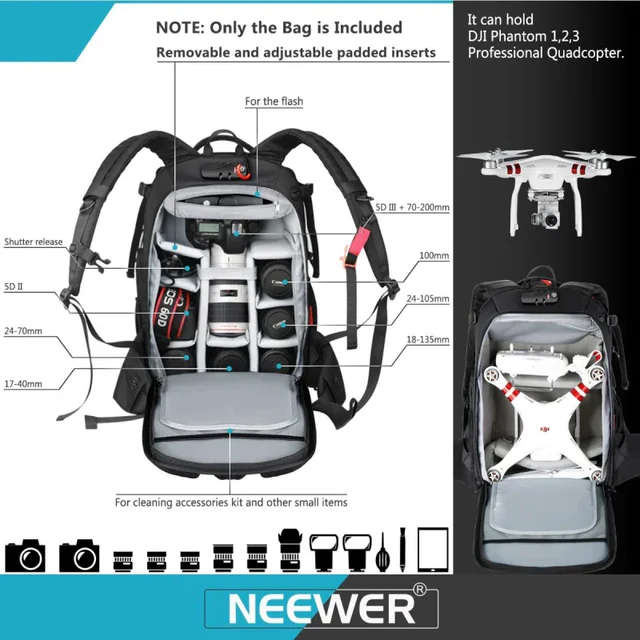 Neewer NW-XJB-D2330 Pro Camera Backpack Bag