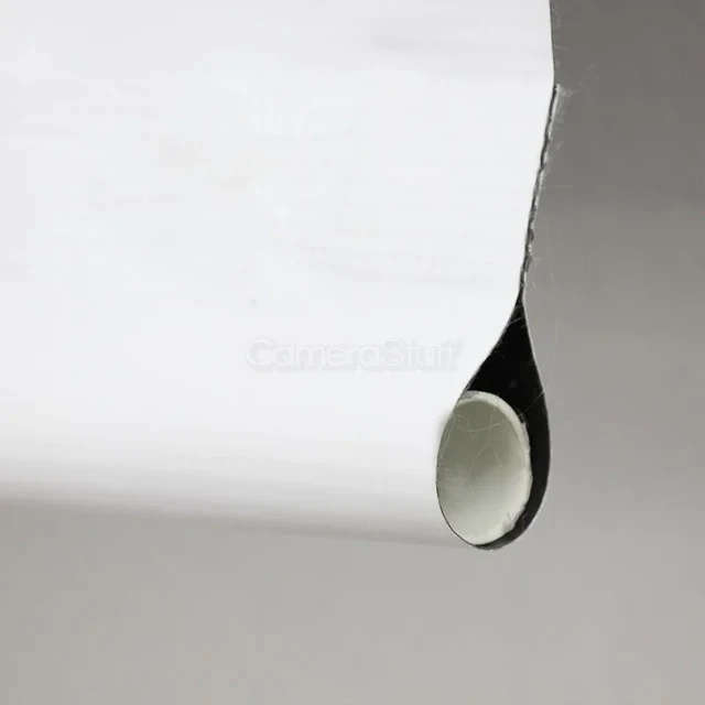 PVC 2.6x5m White Vinyl Backdrop with 50mm Steel Crossbar
