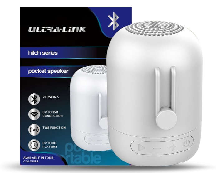 Ultra-Link Hitch Series 5W Portable Bluetooth Speaker (White)