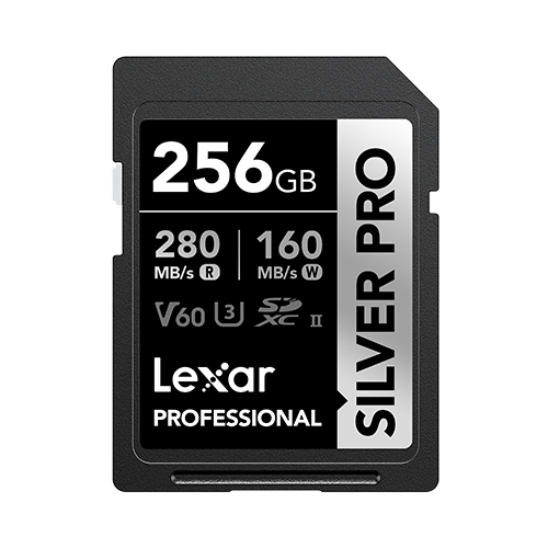 Lexar® Professional SDXC 256GB SILVER PRO UHS-II, GL Card