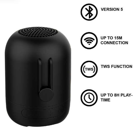 Ultra-Link Hitch Series 5W Portable Bluetooth Speaker (Black)