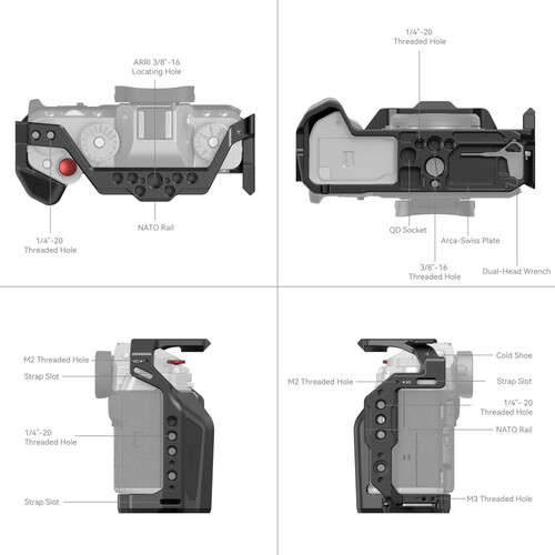 SmallRig Full Camera Cage For FUJIFILM X-T5 Camera