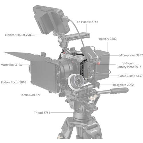 SmallRig Full Camera Cage For FUJIFILM X-T5 Camera