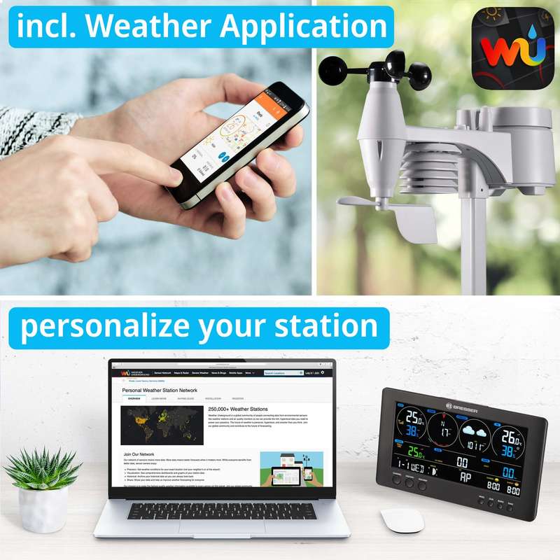 Bresser WIFI Clearview Weather Center 7-in-1 Sensor