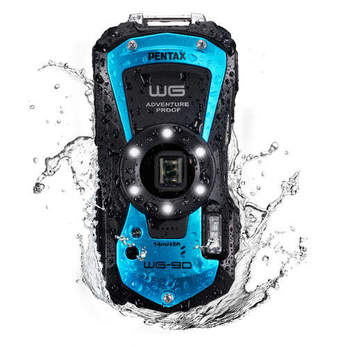 Ricoh WG-90 Digital Camera (Blue)