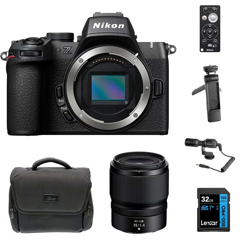 Nikon Z50 II VLOGGING KIT: 35mm f1.4 + Bag + Card + ML-L7 + Tripod + Mic