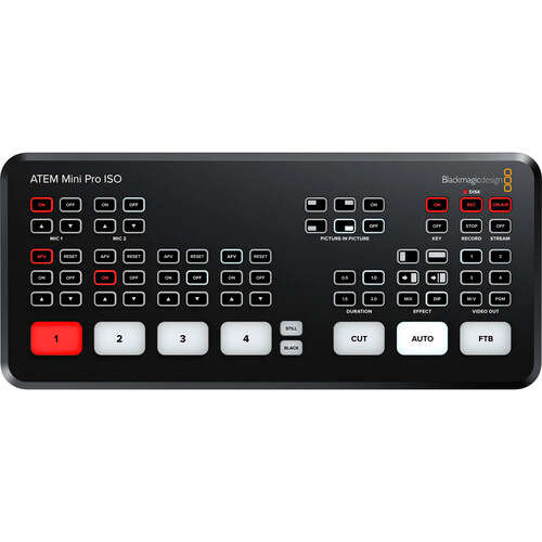 Blackmagic Design ATEM Mini Pro ISO HDMI Live Stream