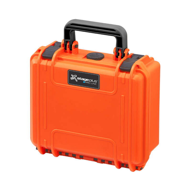 Stage Plus PRO 300 Orange Protective Hard Case, Padded Dividers
