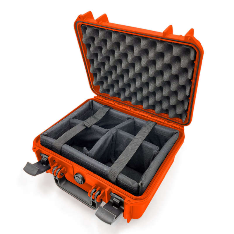 Stage Plus PRO 300 Orange Protective Hard Case, Padded Dividers