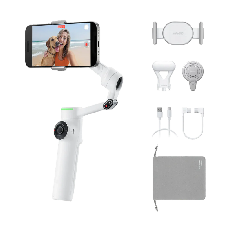 Insta360 Flow 2 Pro Smartphone Gimbal Stabilizer Creator Kit(Grey)