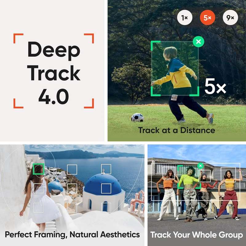 Insta360 Flow 2 3-Axis Smartphone Gimbal With AI-Powered Tracker Bundle (Summit White)