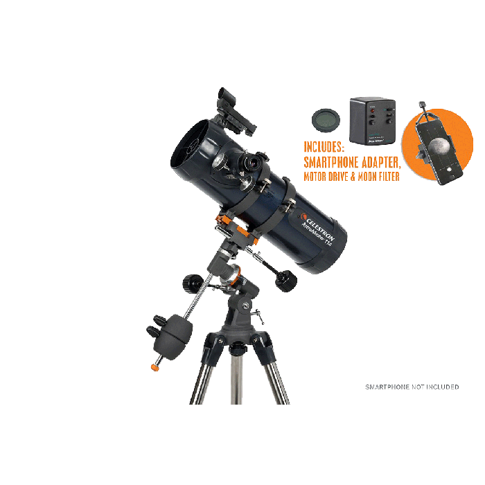 Celestron Astromaster 114EQ Including Motor Drive & Moon Filter