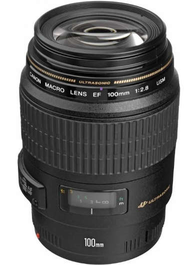 Canon EF 100mm f/2.8 Macro USM Lens (Used)