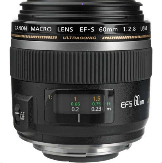 Canon EF-S 60mm f/2.8 Macro USM Lens (Used)