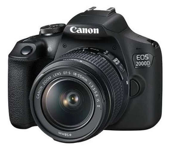Canon EOS 2000D + EF-S 18-55mm f/3.5-5.6 IS II Lens (Used)