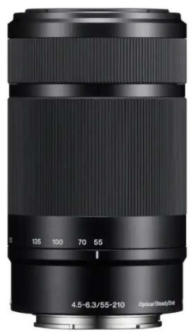 Sony E 55-210mm f/4.5-6.3 OSS Black Lens (Used)