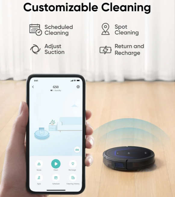Eufy CLEAN RoboVac G50 Hybrid Robot Vacuum Cleaner 