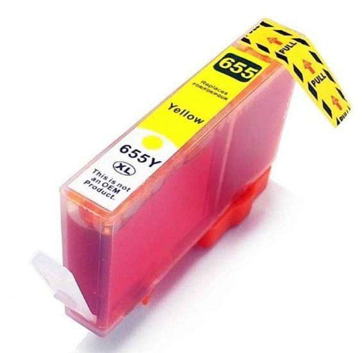 Yellow HP 655XL Compatible Ink Cartridge
