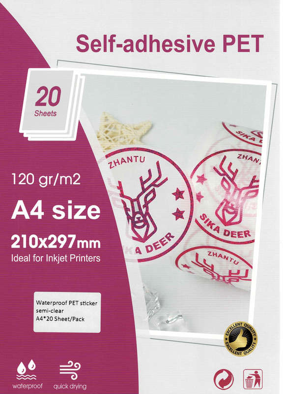 Waterproof Semi-Clear printable vinyl