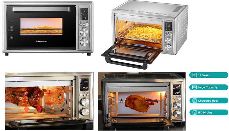 Hisense 28 Litre 4 In 1 Air Fryer Oven
