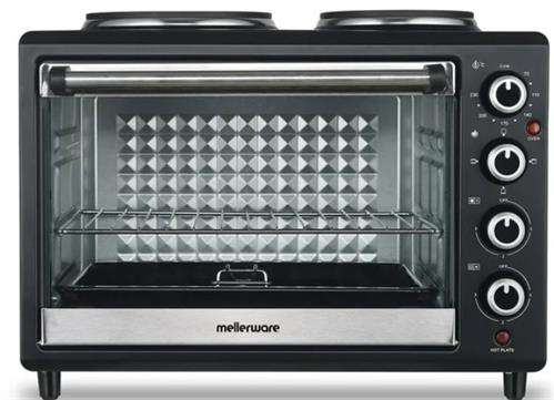 Mellerware Mini Oven With 2 Solid Hot Plates