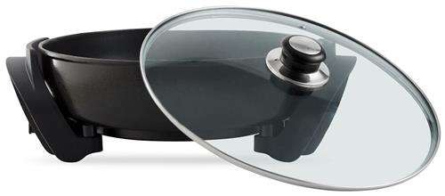 Mellerware 30cm Round Electric Frying Pan - 1500w Adjustable Temperature Control Even Heat Distri...