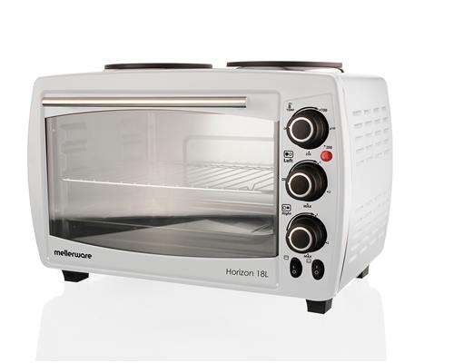 Mellerware Mini Oven With 2 Hotplates Retail Box