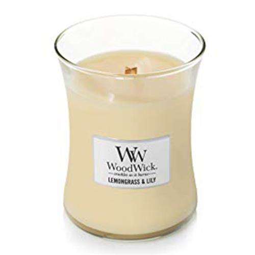 Woodwick Lemongrass & Lily Medium Jar