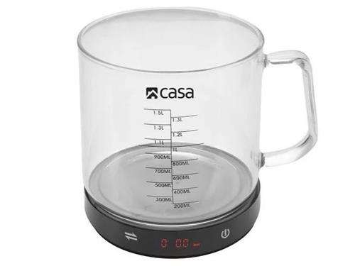 Casa Electronic Kitchen Scale with Jug - Max capacity: 5kg/11lb 1 year warranty