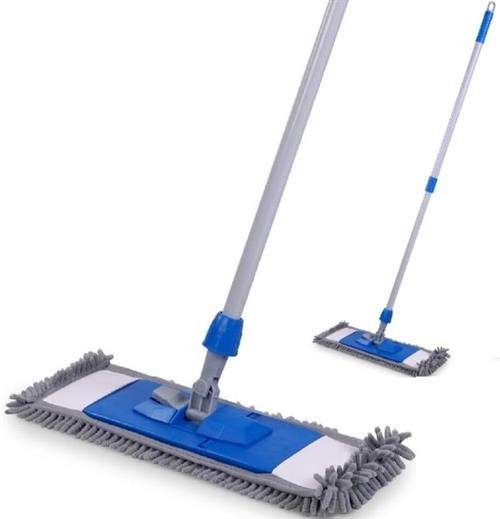 Kleaner Microfiber Chenille Flat Floor Mop - Premium Mop For Wet Or Dry Cleaning ,Mop Away Dust On V