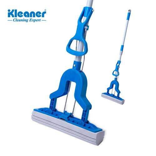 Kleaner Magic Butterfly Squeeze Mop  27cm PVA Sponge Telescopic Metal Retractable Handle 78cm-...